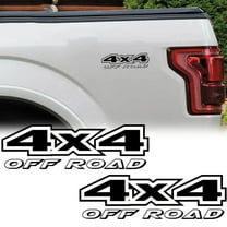 2pcs 7'' Black 4X4 Off Road Truck Bed Side Vinyl Decal Sticker For Pickup Etc