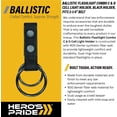thumbnail image 3 of Hero’s Pride Ballistic Combo Light Holder – Dual Ring for C & D Cell Flashlights, Fits 2.25" Belt, 3 of 6