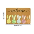 thumbnail image 3 of SASHENHG Easter Welcome Mat Absorbent Doormat Front Door Rug Holiday Rabbits Designs Non Slide Indoor Outdoor Waterproof Doormat For Spring Decor Home Entryway, 3 of 6