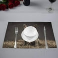 thumbnail image 2 of MKHERT Baby French Bulldog Cute Puppy Placemats Table Mats for Dining Room Kitchen Table Decoration 12x18 inch,Set of 4, 2 of 4