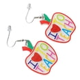 thumbnail image 4 of KAKOWELY 1 par de pendientes colgantes de acrílico para maestra, joyería para las orejas de maestra para mujer, 4 of 4