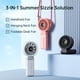 thumbnail image 2 of Ventilador portátil JISULIFE LIFE7 2024 con pantalla LED 5000 mAh gris, 2 of 8