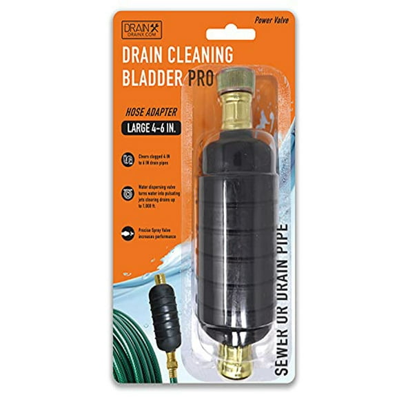Drain Cleaning Bladder Pro, Large, 4- DrainX Black.