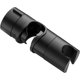 thumbnail image 1 of Soporte de cabezal de ducha para barra deslizante ajustable, soporte de ducha de mano de 18-25 mm de diámetro exterior para barra deslizante, soporte de rociador de rotación de 360 grados (negro), 1 of 7