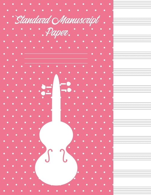 Standard Manuscript Paper Manuscript Music Paper * Large (8.5" x 11