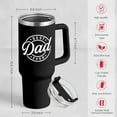 thumbnail image 3 of Best Dad Ever Tumbler with Handle 40oz Stainless Steel Insulated - Dad Gifts for Dad from Daughter Son - Coffee Tumbler for Dad Father''s Day Birthday Christmas Cup Gift Set with Lid & Straw, 3 of 6