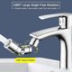 thumbnail image 4 of 1080 Swivel Faucet Aerator, Universal Splash Filter Faucet Sink Attachment, Adjustable Dual Function Water Flow, Anti-splash Bubbler Tap Sprayer With, 4 of 5