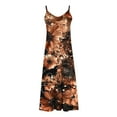 thumbnail image 5 of Women Dress Summer Summer Dress for Women Womens Summer Dress Summer Dresses For Women Print Sleeveless Round Neck Dress Casual Long Dresses C Multicolor S, 5 of 5