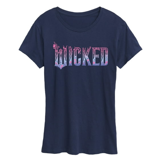 Wicked: Part 2 -  Floral Ombre Logo - Women's Short Sleeve Graphic T-Shirt