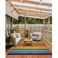 thumbnail image 4 of BalajeesUSA Recycled Outdoor Plastic Patio Rugs Clearance Waterproof RV Camper Rug Large Reversible mats 6'x9' (183 cm x 274 cm) Multi Color 20270, 4 of 8