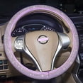 thumbnail image 4 of Car Fuzzy Bling Steering Wheel Cover for Women Purple, 15 Inch Universal with Colorful Diamonds Rhinestone Cute Accessories Crystal Anti-Slip Wheel Protectorer, 4 of 8