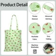 thumbnail image 5 of Sunshine Watermelon Canvas Tote Bag Summer Tropical Fruit Pattern Print Aesthetic Watermelon Lovers Cute Beach Summer Party Fresh Geometric Refresh Reusable Eco-Friendly Lightweight Shopping Tote, 5 of 6