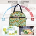 thumbnail image 4 of Naloa Tangerine Print Lunch Bag for Women & Men Insulated Lunch Box or Cooler Lunch Tote Bags for Work, Travel, Outdoor, 4 of 5