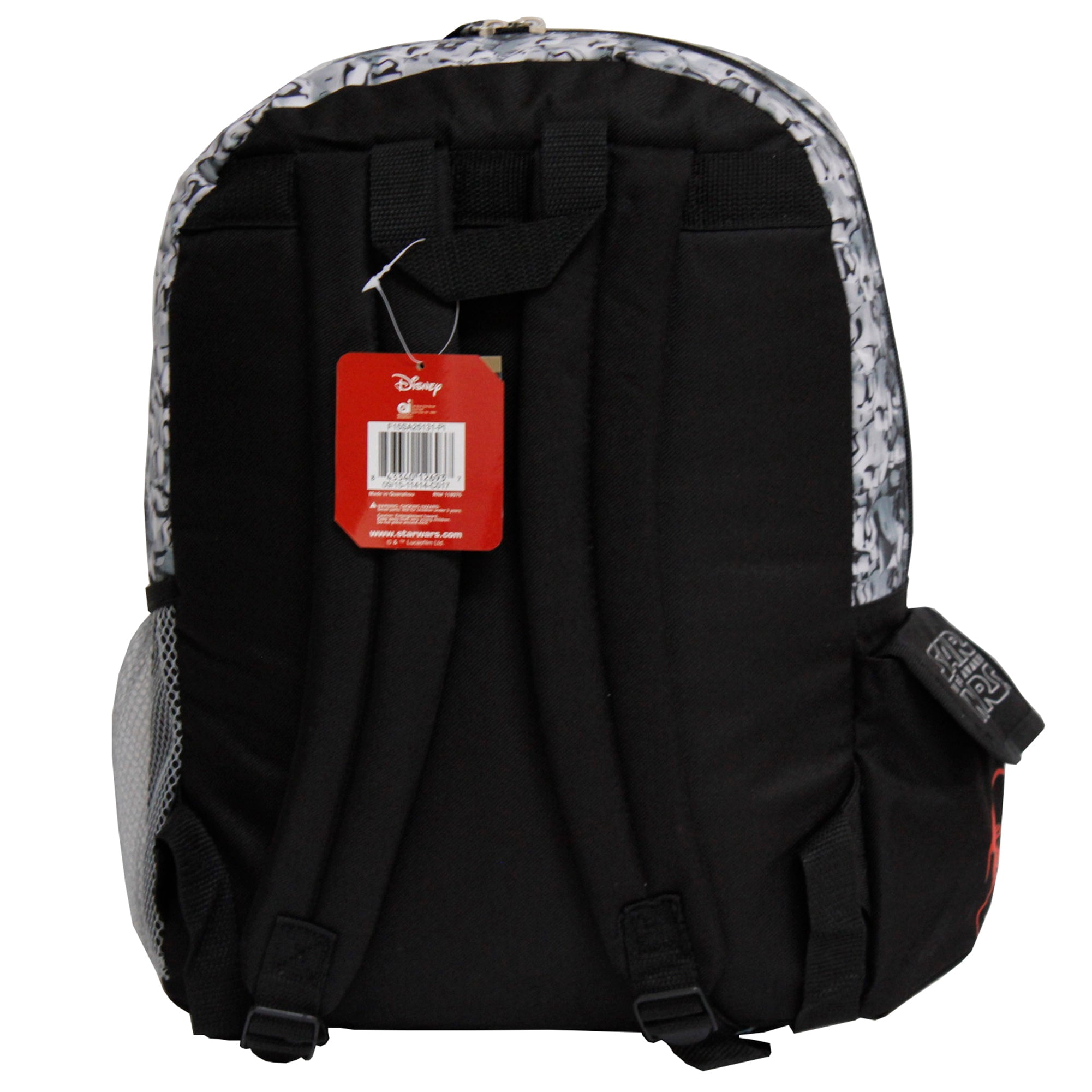 Disney Star Wars "The First Order" Black 16" Backpack- Kylo Ren
