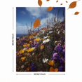 thumbnail image 3 of Wildflower Field Canvas Print, Wall Art for Living Room Bedroom Office Cafe Porch Patio Study Home, 3 of 8