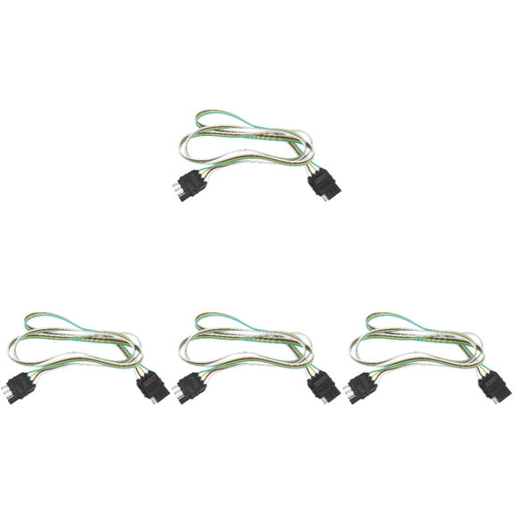 4pcs Trailer Wiring Kit Trailer Light Plug 4 Pin Connector Universal 4 Way Wire Harness for Trailer Lights