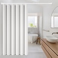 thumbnail image 3 of VEGCOO Tension Curtain Rod, 45-86 inch Adjustable Spring Curtain Rod, Dual Installation Options (Drill-Free/Screw-Fixed), Suitable for Patios, Windows, and Shower Curtain Rods, White, 3 of 10
