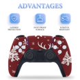 thumbnail image 4 of Skin Sticker for PS5 Slim Standard Disc Digital Edition Console and Controllers Decals for Playstation 5 (Christmas Deer Tree,PS5 Digital Edition), 4 of 5