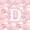 Pink D, variant on Feelyou Rainbow J Initial Twin Comforter Sets for Girls Kids, Galaxy Stars Cloud Bedding Set, Pink Multicolor, Colorful Stars Reversible, 2pcs