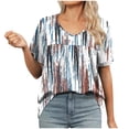 thumbnail image 1 of Usted Es Más Que una Camisa de Puntuación de Prueba, Cuello en V de Manga Corta Suelta, Camisa para Mujeres, 1 of 8