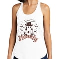 thumbnail image 2 of Country Ghost Howdy Tank Top Fitted Racerback Women's Medium Heather Grey, 2 of 5