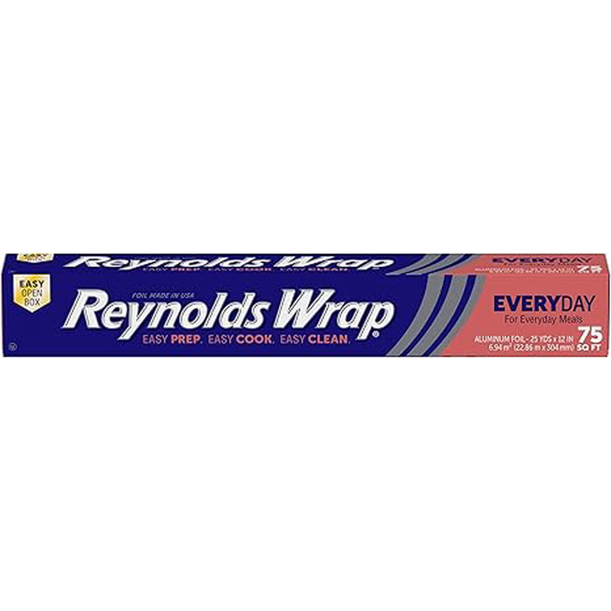 Reynolds Wrap Everyday Strength Aluminum Foil, 75 Square Feet( Pack of 2 )