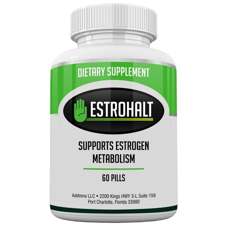 Estrohalt- Estrogen Blocker Pills for Women and Men with DIM and Indole-3-Carbinol | Natural Aromatase Inhibitor Vitamin Supplements to Decrease Female Hormones to Help PCOS, Menopause, and (Best Anti Estrogen For Steroid Cycle)