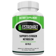 Estrohalt- Estrogen Blocker Pills for Women and Men with DIM and Indole-3-Carbinol | Natural Aromatase Inhibitor Vitamin Supplements to Decrease Female Hormones to Help PCOS, Menopause, and More