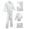 thumbnail image 2 of BJJ Gi Kimono, Single Weave 100% cotton Preshrunk, Jiu Jitsu Uniform White Gi, 2 of 3