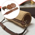 thumbnail image 2 of Kit práctico para hacer bolsos de cuero sintético con agujeros. Kit para hacer bolsos de punto hechos a mano. Marrón, 2 of 9