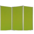 thumbnail image 5 of Benzara BM205791 Accordion Style Fabric Upholstered 3 Panel Room Divider, Green & Gray, 5 of 5