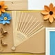 thumbnail image 4 of 4 unidades de armazón de abanico sin terminar: Armazón de abanico plegable de bambú para manualidades, estilo japonés, ideal para bodas, fiestas y decoración del hogar, color beige., 4 of 8