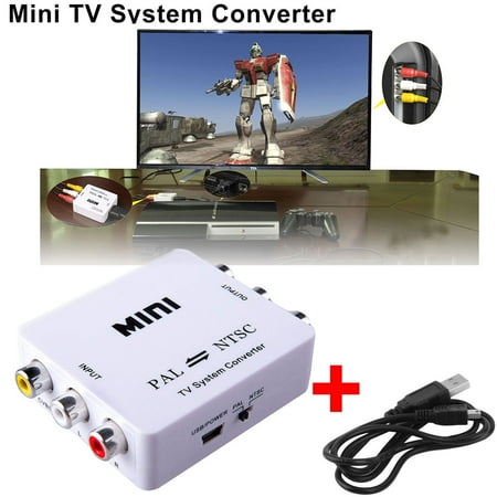 Bi Directional Usb - EEEKit PAL/NTSC/SECAM to PDP/PAL/NTSC Bi directional TV Format System Converter Adapter with USB Power Adapter Support,f