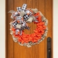 thumbnail image 4 of Home decor ZKCCNUK Thanksgiving Door Wreath For Front Door Pumpkin Wreath With Plaid Bows Decor For Fall Decorations Indoor Outdoor Indoor Outdoors, 4 of 9