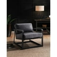 thumbnail image 5 of ACME Locnos Top Grain Leather Upholstered Accent Chair in Gray and Black, 5 of 10
