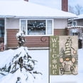 thumbnail image 6 of Welcome Winter Gnome Green Decorative Garden Flag, Christmas Snowflakes Pine Tree Get Cozy Yard Outside Decorations, Seasonal Farmhouse Burlap Outdoor Small Home Decor Double Sided 12.5x18, 6 of 6