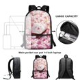 thumbnail image 6 of Jeiento Cute Cat School Backpack for Girls 6-8 8-10 10-12 Elementary School Bags Satchel Kids Bookbags for 3rd/4th/5th Grade Pink Cherry Blossom Back Pack Purse 17inch Cute Daypack, 6 of 6