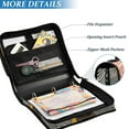 thumbnail image 3 of FORMRS Zipper Binder with Shoulder Strap 1.5-inch Ring 500 Sheet Capacity File Bag, Striped Boat, 3 of 5