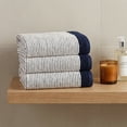 thumbnail image 5 of Unique Bargains Cotton Striped Hand Towel for Bathroom Kitchen Gym Blue 2pcs 29" x 13", 5 of 8