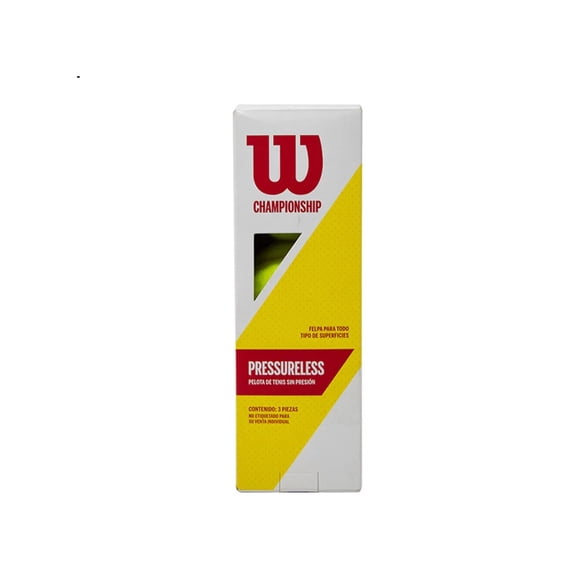 Pelota De Tenis Championship Wilson Sin Presion