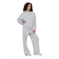 thumbnail image 3 of Forever 21 Women's Heather Grey Athleisure Hoodie Sweatshirt, Oversized Fit for Cozy Everyday Layering, M, 3 of 6