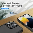 thumbnail image 3 of Allytechgroup Rugged Case for Apple iPhone 16 Pro Max, Hybrid TPU PC Back Cover Drop Proof Anti-Scratch Bumper Camera Lens Protective Phone Case Cover for Apple iPhone 16 Pro Max, Black, 3 of 6