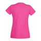 thumbnail image 2 of Camiseta entallada de manga corta y cuello en V para mujer (Rosa chillón), 2 of 2