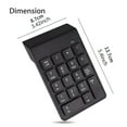 thumbnail image 7 of CSYANXING 4GHz Wireless Number Keyboard USB 18 Keypad for Laptop PC Easy Setup 33ft Range Ergonomic Design for Work, 7 of 7