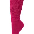 thumbnail image 5 of 1 Pair Lightweight Slouch Socks for Women Shoe Size 5-10 (Fuchsia), 5 of 6