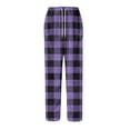 thumbnail image 6 of Fabrcox Plaid Flannel Pajamas Bottoms for Men Big and Tall M-Xxl Xxxl Straight Leg Pj Bottoms with Pockets Winter Warm Elastic Waist Drawstring Sleep Lounge Pants Purple 2XL, 6 of 6