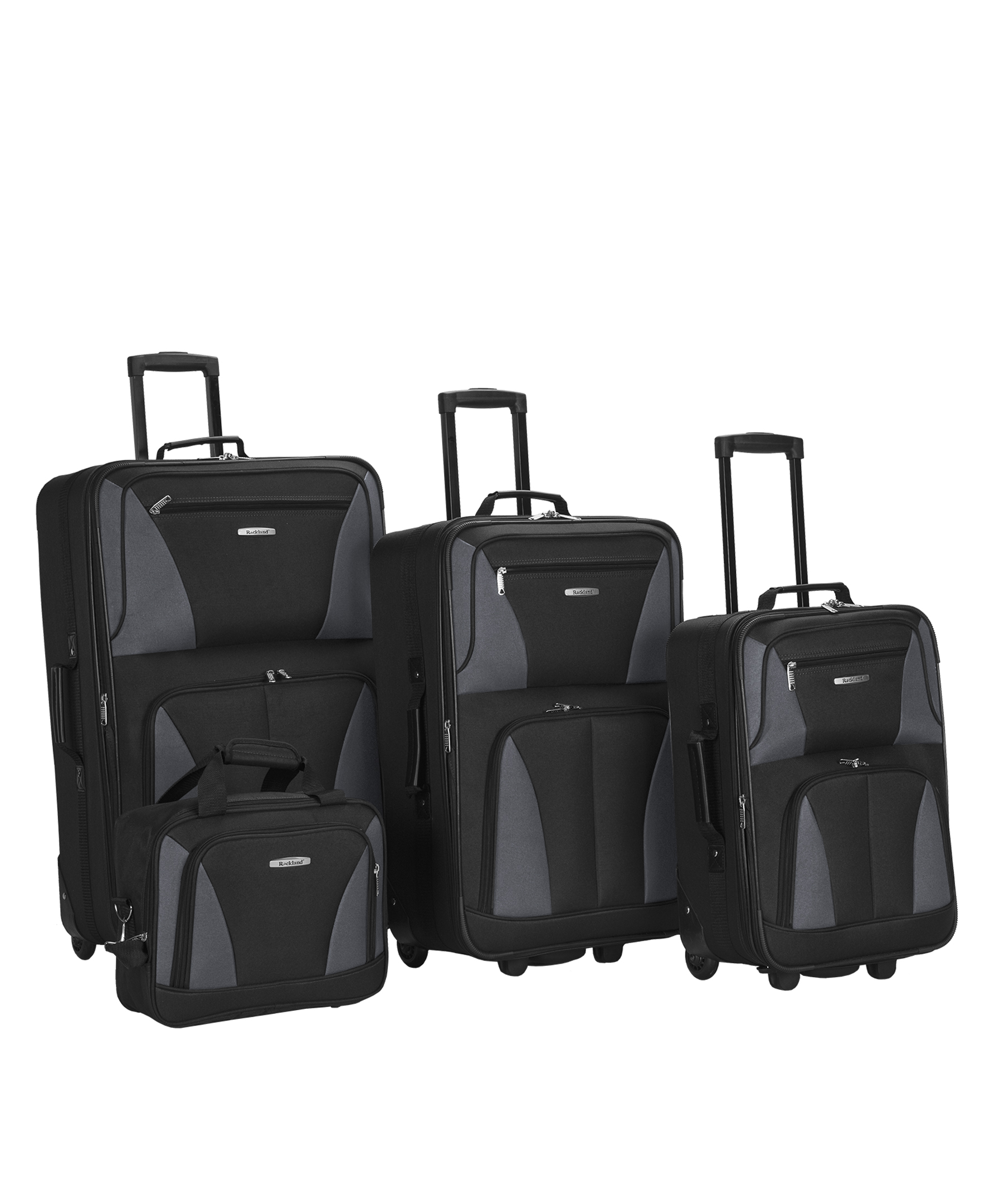 Rockland Luggage Journey 4 Piece Softside Expandable Luggage Set F32