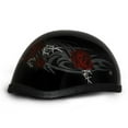 thumbnail image 4 of DAYTONA Novelty Skull Cap 1/2 Half Motorcycle Helmet 35 Styles NON DOT XS-XXL, 4 of 7