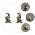 thumbnail image 3 of MasteelfCA 2PCS Brass Retro Ingot Snake Keychain Pendant Old Treatment Keychain Pendant, 3 of 8