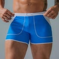 thumbnail image 1 of FcBaudy Men's Low Waist Solid Color High Vent Swimming Trunks Underpants Men Pants, 1 of 4